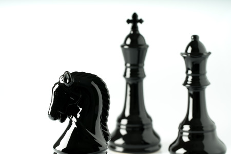 Chess business concept, leader teamwork and success