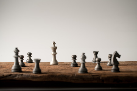 Chess business concept, leader teamwork and successの写真素材