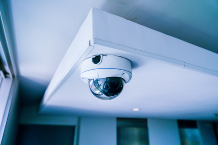 CCTV camera in hotel, office and schoolの写真素材