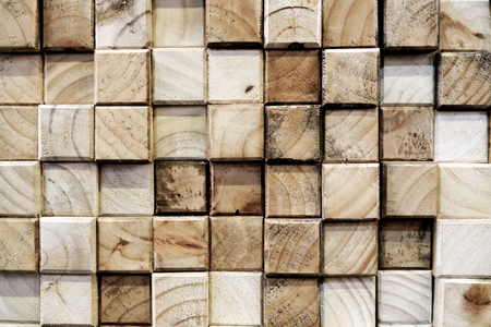 Square wood abstract backgroundの写真素材