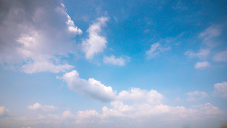 Clear and sunset sky in summerの写真素材