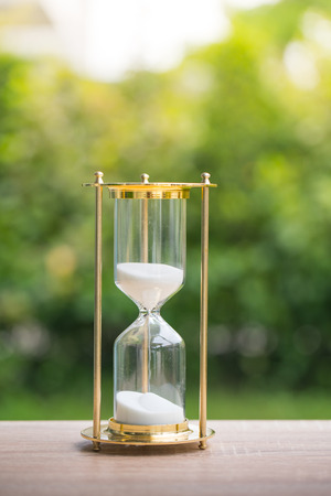 Sand clock, business time management conceptの写真素材