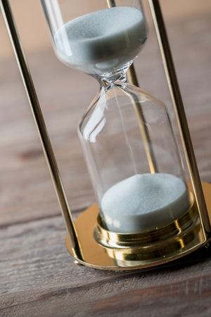 Sand clock, business concept teamwork & time managementの写真素材