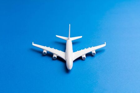 Airplane model for online ticket and tourism concept