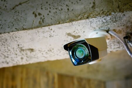 CCTV camera in office and restaurantの写真素材