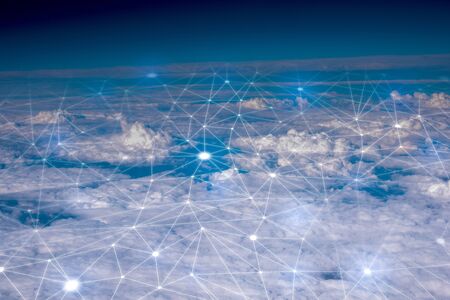 Network & cloud concept in the sky