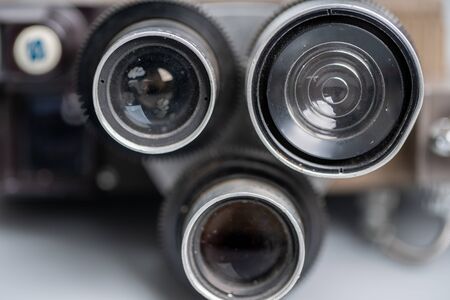 Close up of Vintage & retro camera in the studio