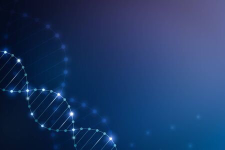 DNA & chromosome for COVID or corona virus abstract backgroundの写真素材