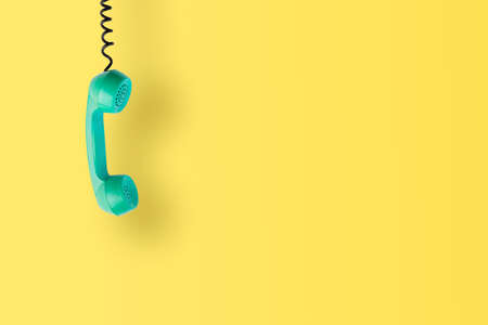 Vintage & retro telephone for call center conceptの写真素材