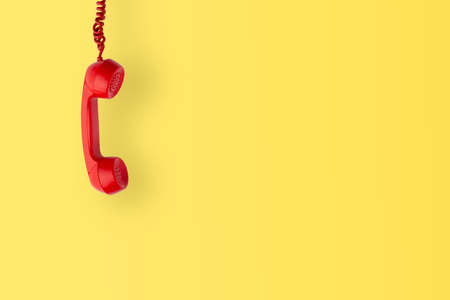 Vintage & retro telephone for call center conceptの写真素材