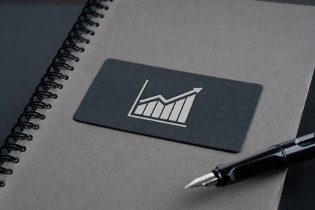 Plain name card  for Business & strategy icon conceptの写真素材