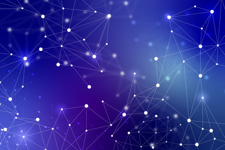 Cloud business technology connection  and DNA & chromosomeの写真素材
