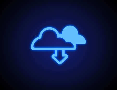 Cloud technology icon for global business concept illustrationの写真素材
