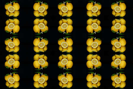 Lemons backgroundの写真素材
