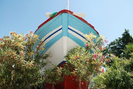 Boat transportationの写真素材