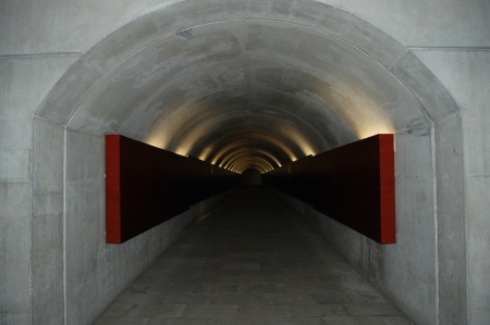 Inside tunnel
