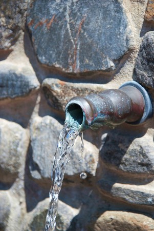Water source in Torrox, Malagaの写真素材