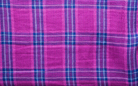 Textile texture of the checkered shirt useful as backgroundの写真素材