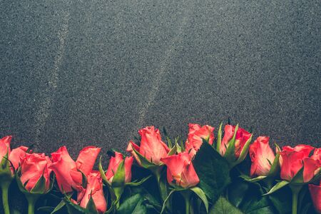 Bouquet of roses, background for mother's dayの写真素材