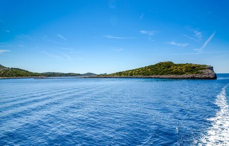 Croatian rocky islands. Adriatic Sea, Croatia. Vacation travel concept.の写真素材