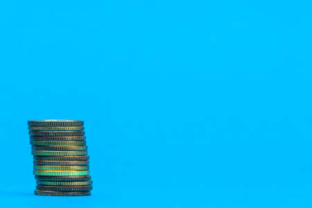 Growing money in stack. Financial growth, success, growing business, banking, finance and investment conceptの写真素材