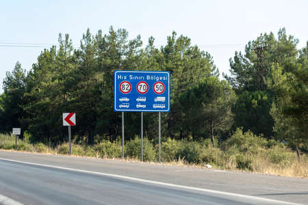 Turkey / Antalya city road signsの写真素材