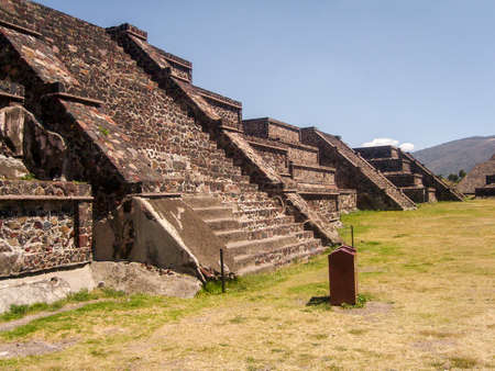 General view of the ancient city of theotihuacan in Mexico