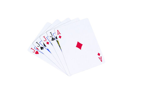 Playing cards, a Four of a kind in a Poker game