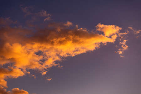 Colored clouds at sunset in Turkey