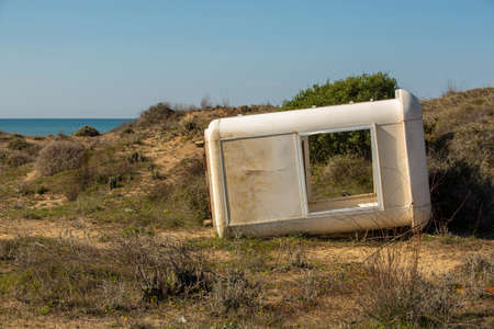 Environmental pollution on beaches.