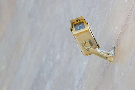 Security camera for outdoor useの写真素材