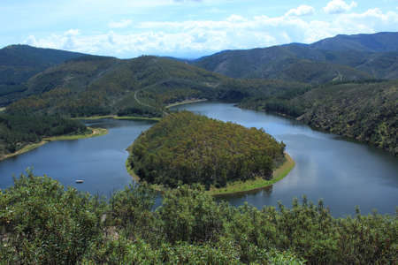 Melero meander in C?ceres, Extremaduraの写真素材