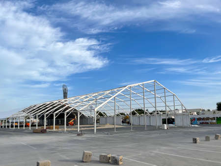 Installation Big tent for all eventsの写真素材