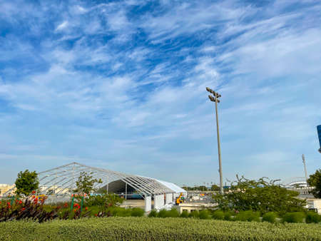 Installation Big tent for all eventsの写真素材