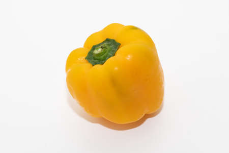Yellow pepper isolated on a white background