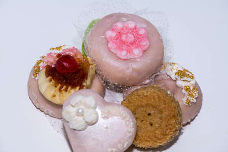 Arabic oriental sweets isolated on a white backgroundの写真素材