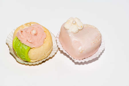 Arabic oriental sweets isolated on a white backgroundの写真素材