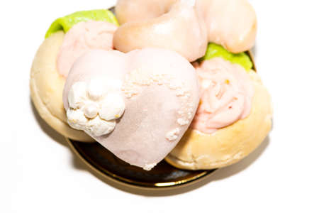 Arabic oriental sweets isolated on a white backgroundの写真素材