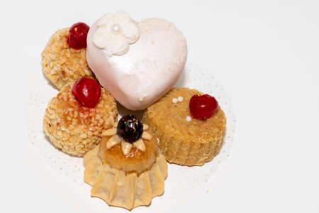 Arabic oriental sweets isolated on a white backgroundの写真素材
