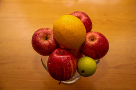 Red apples on a white background