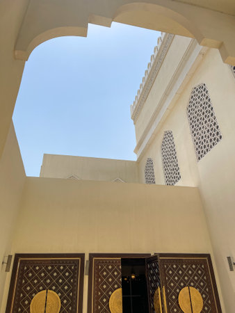 Islamic architecture in Doha, Qatarの写真素材