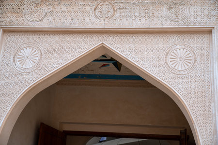 Architecture details at Katara Cultural Village, Doha, Qatarの写真素材