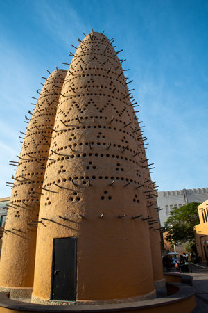 Pigeon towers, Qatarの写真素材