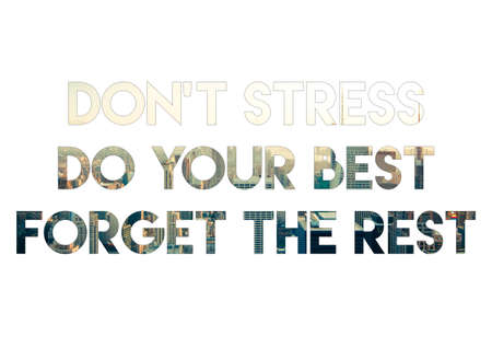 Do not stressの写真素材