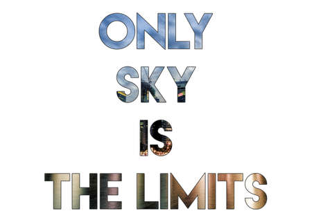 The sky is the limitの写真素材
