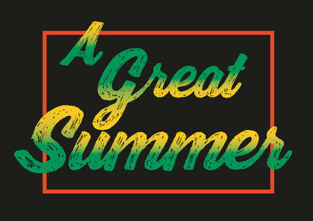 A great summerのイラスト素材