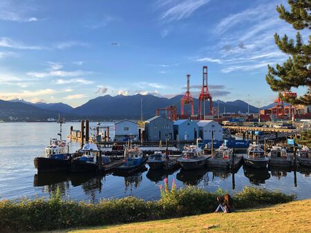The bay of Vancouver, Canada. Stock photography The bay of Vancouver, Canada