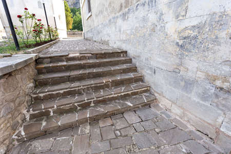 BAKHCHISARAY, CRIMEA - 29.08.2016: Steps in Bakhchisarayのeditorial素材