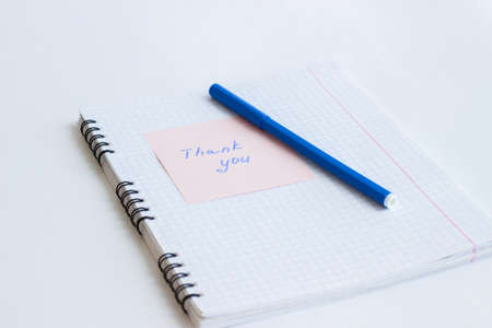 Note on the paper THANK YOU in the notebook