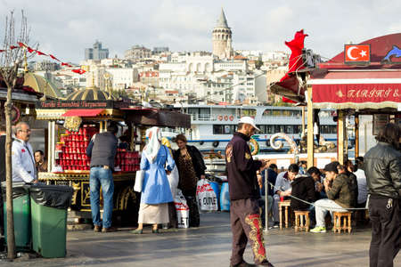 Istanbul, Turkey - October 16, 2015 : On the streets of Istanbulのeditorial素材